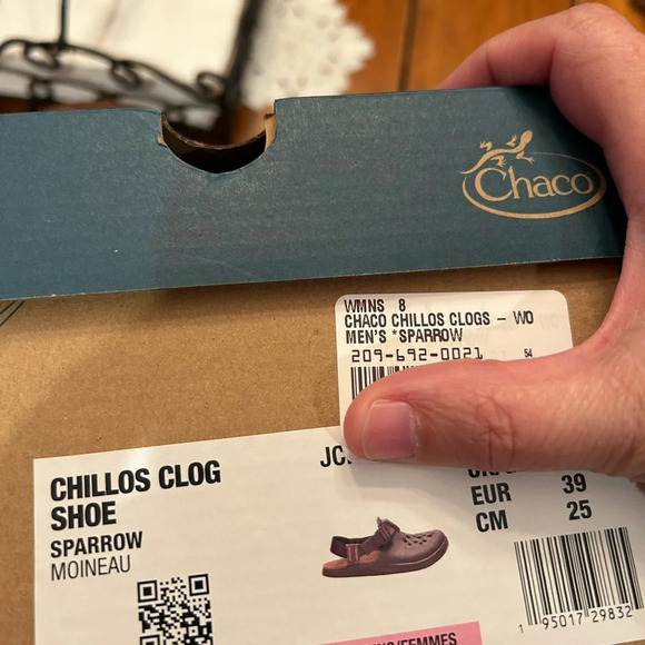 Chaco Women’s Size 8 Chilios Clog Shoes Brown NWT Water Sandals Sparrow - Picture 8 of 8